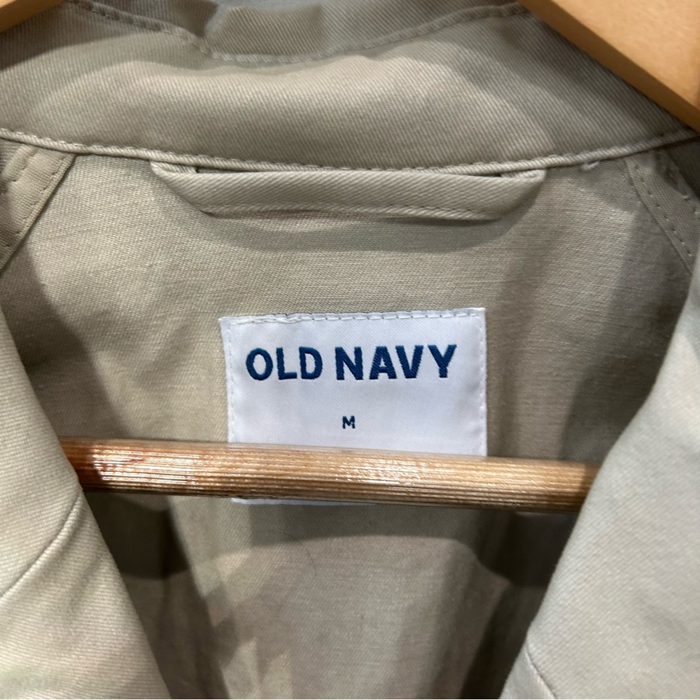 Old Navy Beige Trench Coat - Picture 2 of 3